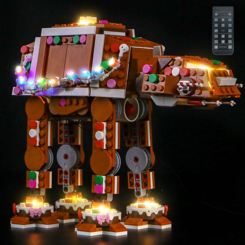 LocoLee Customized Light kit Compatible with Lego 40806 Gingerbread atat Walker No Model Only Light LED Lighting Accessories Compatible with Lego 40806 Customized RC Version - Image 3