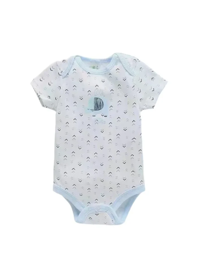 بمبىمىشى Bambimici Elephant Print Short Sleeve with Pyjama 3-Piece