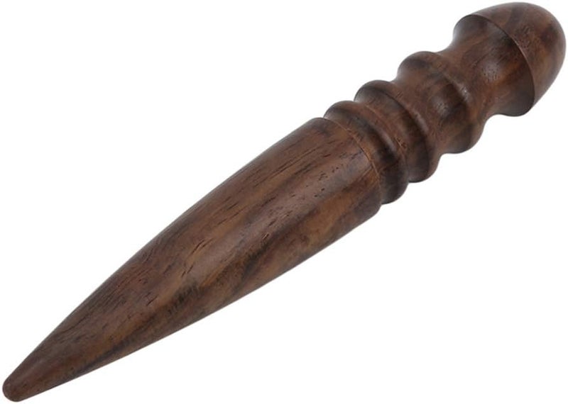 cheekyglo Leather Polishing Tool DIY Handmade Leather Tools Leather Edge Burnisher Polished Wood Stick,Ebony - Image 1