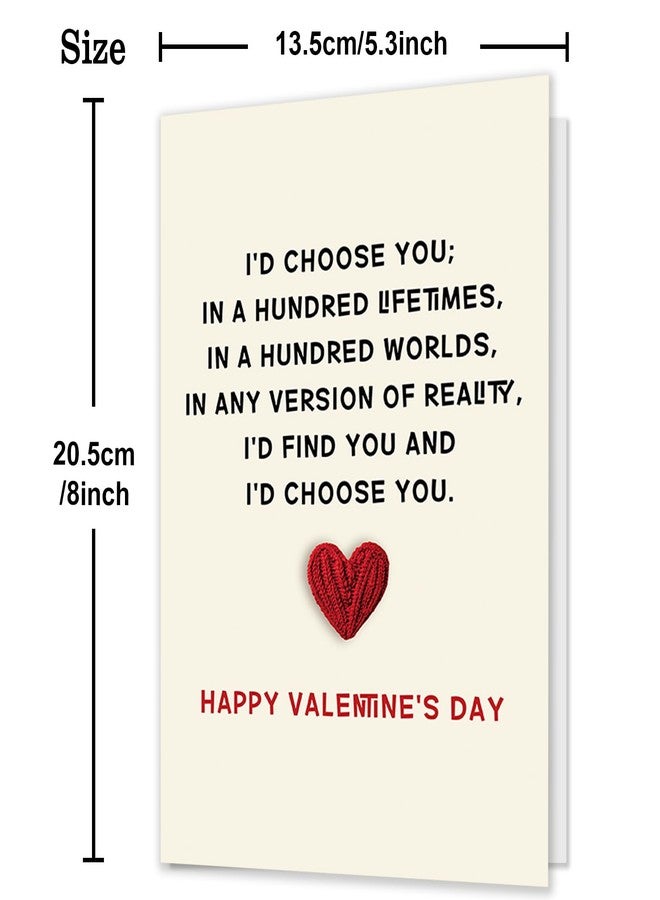 MQMRYeto Romantic Valentine's Day Card Gift for Him Her,Funny Valentine's Day Card for Husband, Wife, Boyfriend, Girlfriend, Spouse - Image 2