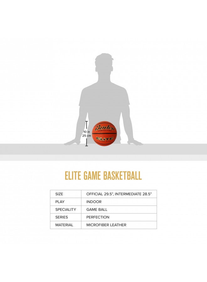 Baden Elite Indoor Game Composite Basketball - Official Size 6 & 7 | Premium Quality for Professional Play | Ideal for Indoor Games - Image 3