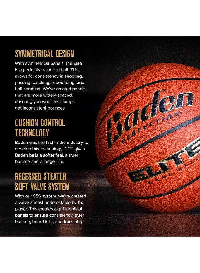 Baden Elite Indoor Game Composite Basketball - Official Size 6 & 7 | Premium Quality for Professional Play | Ideal for Indoor Games - Image 4