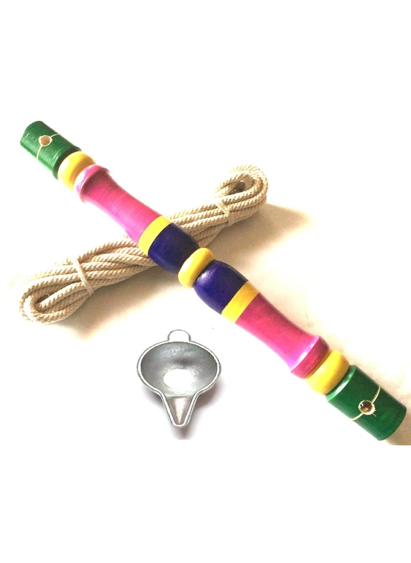 Jayam Traditional Jayam Traditional Wooden Thottil Kambu Aluminium Paladai  - Image 1
