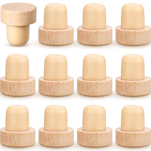 Yalikop Yalikop 12 Pcs T Shaped Cork Plugs Reusable Wooden  Rubber Wine  Beer Bottle Stoppers 