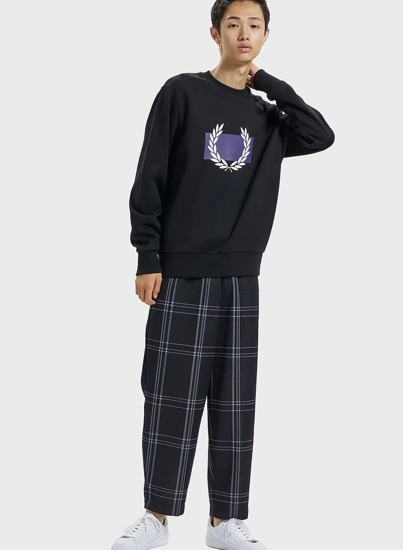 FRED PERRY Printed Sweatshirt