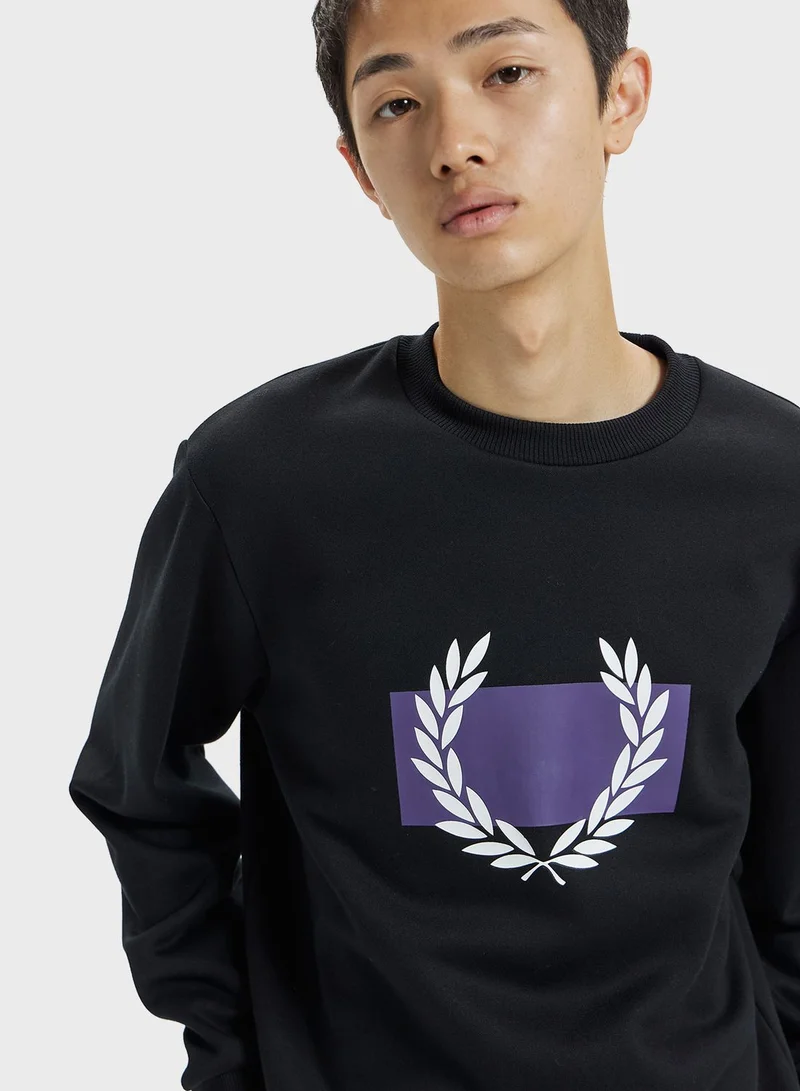 FRED PERRY Printed Sweatshirt