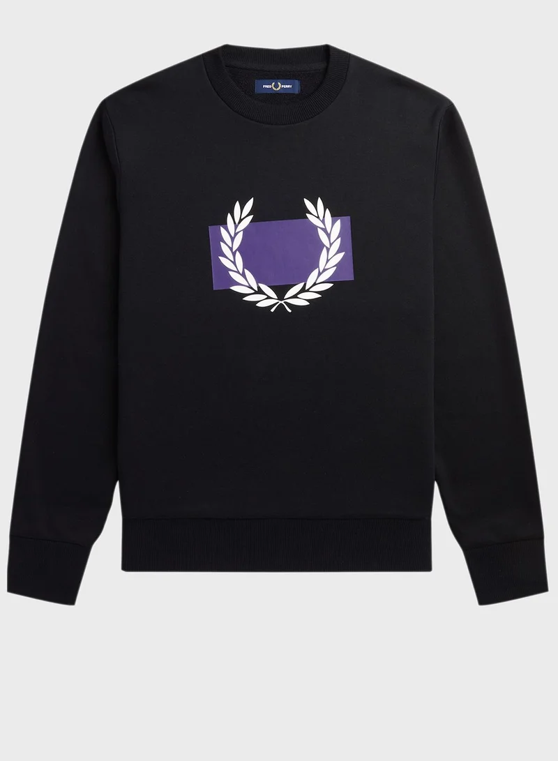 FRED PERRY Printed Sweatshirt