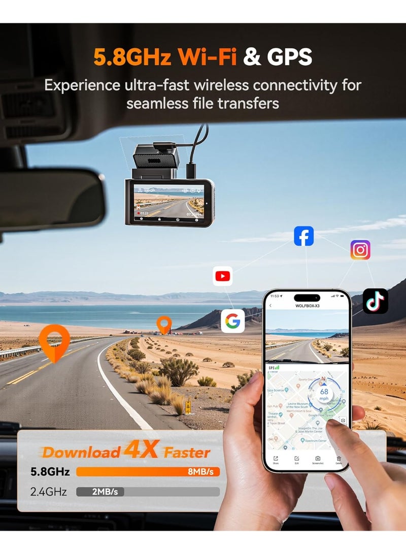 وولف بوكس كاميرا مزدوجة أمامية وخلفية - Image 3