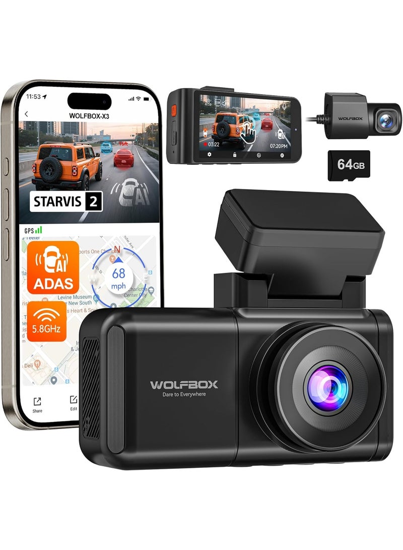 وولف بوكس كاميرا مزدوجة أمامية وخلفية - Image 1