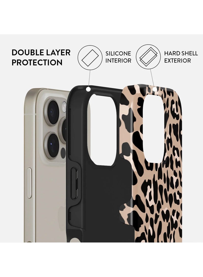BURGA iPhone 16 Pro Max Case, 2 Piece Hard Shell + TPU Silicone Interior, Shock Absorption, All Port Accessible, Raised Bezel For Screen & Camera Protection, Never Fading HQ Print,Pure Instinct - Image 2