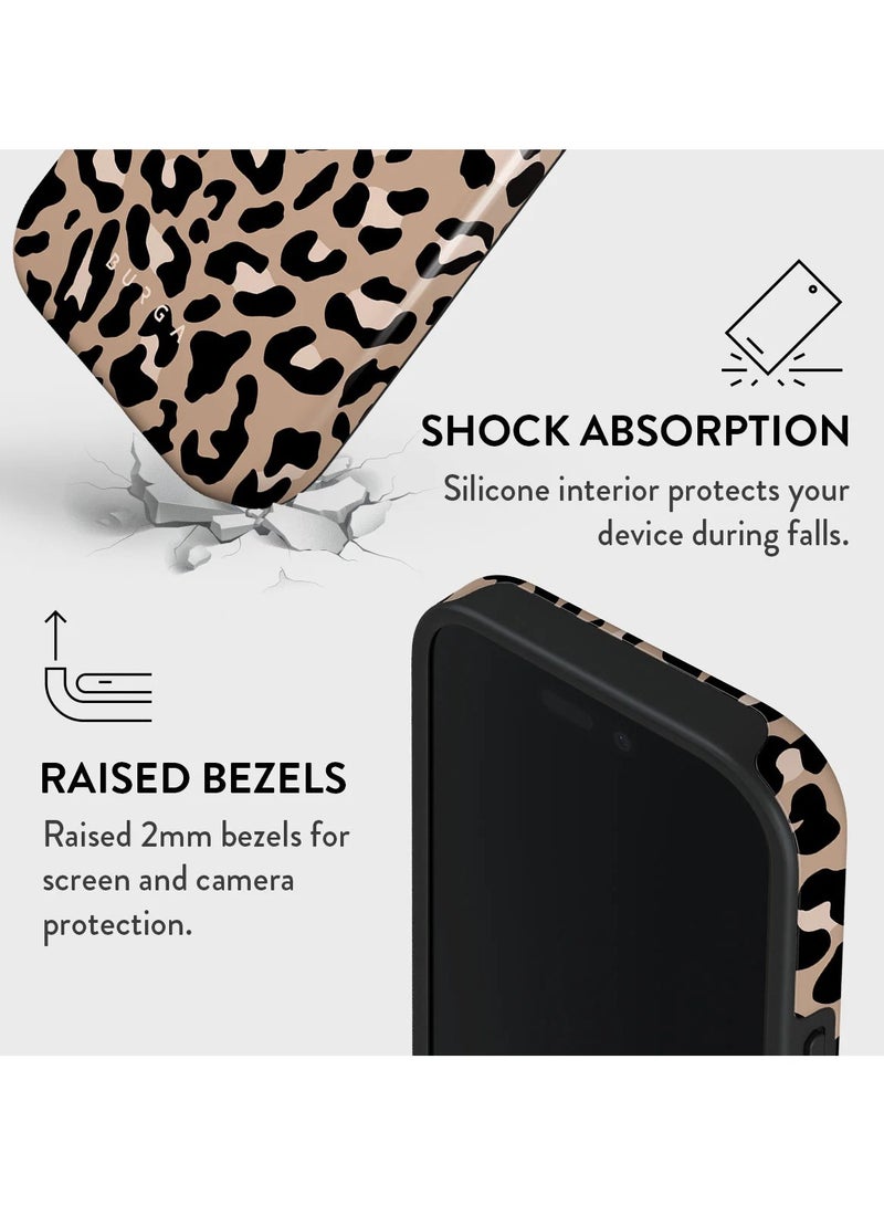 BURGA iPhone 16 Pro Max Case, 2 Piece Hard Shell + TPU Silicone Interior, Shock Absorption, All Port Accessible, Raised Bezel For Screen & Camera Protection, Never Fading HQ Print,Pure Instinct - Image 4