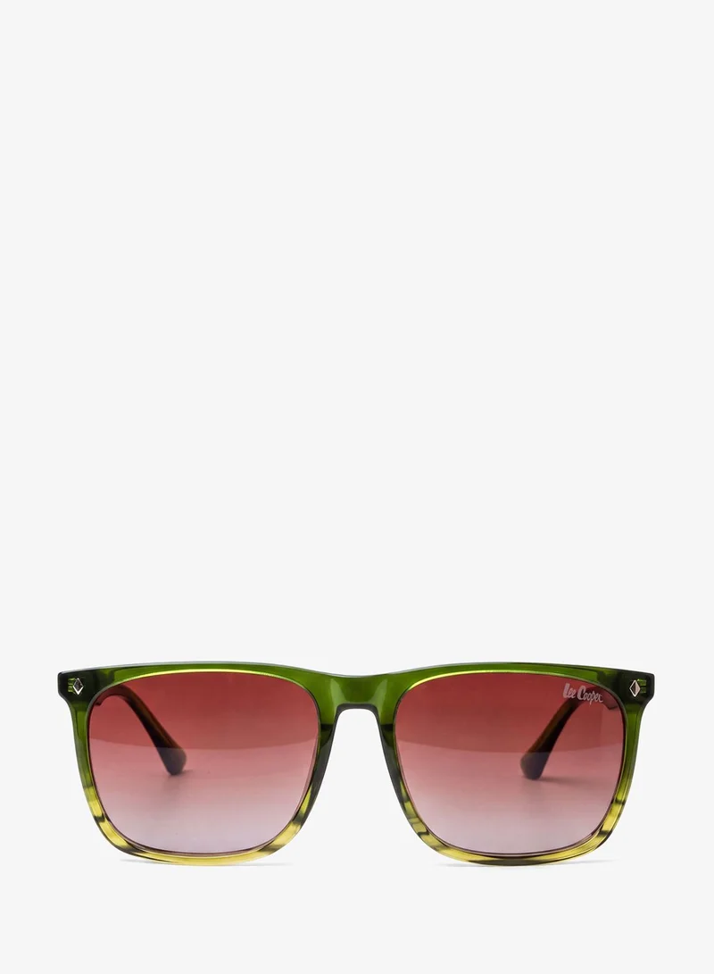 لي كوبر 1.1 Tac Polarized Sunglasses Trans.Green Lami Brown Frame Brown Gradient Mirror Lens 56mm  - LCM10553C1