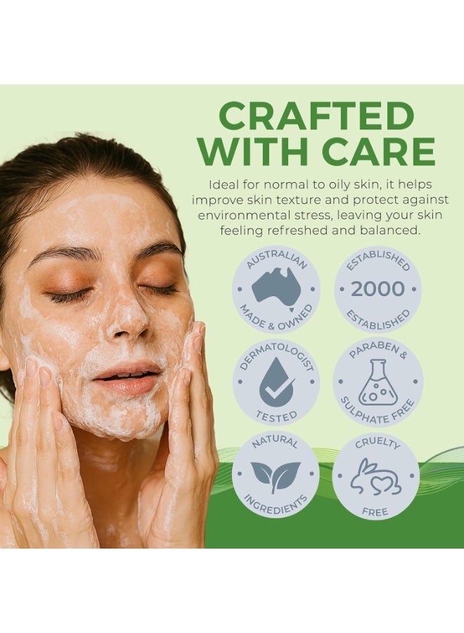 نيوتري ديرم غسول الوجه المزيل للسموم، غسول الوجه المقشر اللطيف بحمض الجليكوليك و حمض الجليكوليك و حمض الصوديوم لبشرة متوهجة، غسول الوجه المرطب للغاية-غسول الوجه بحمض الجليكوليك للبشرة العادية إلى الدهنية-120 مل - Image 4