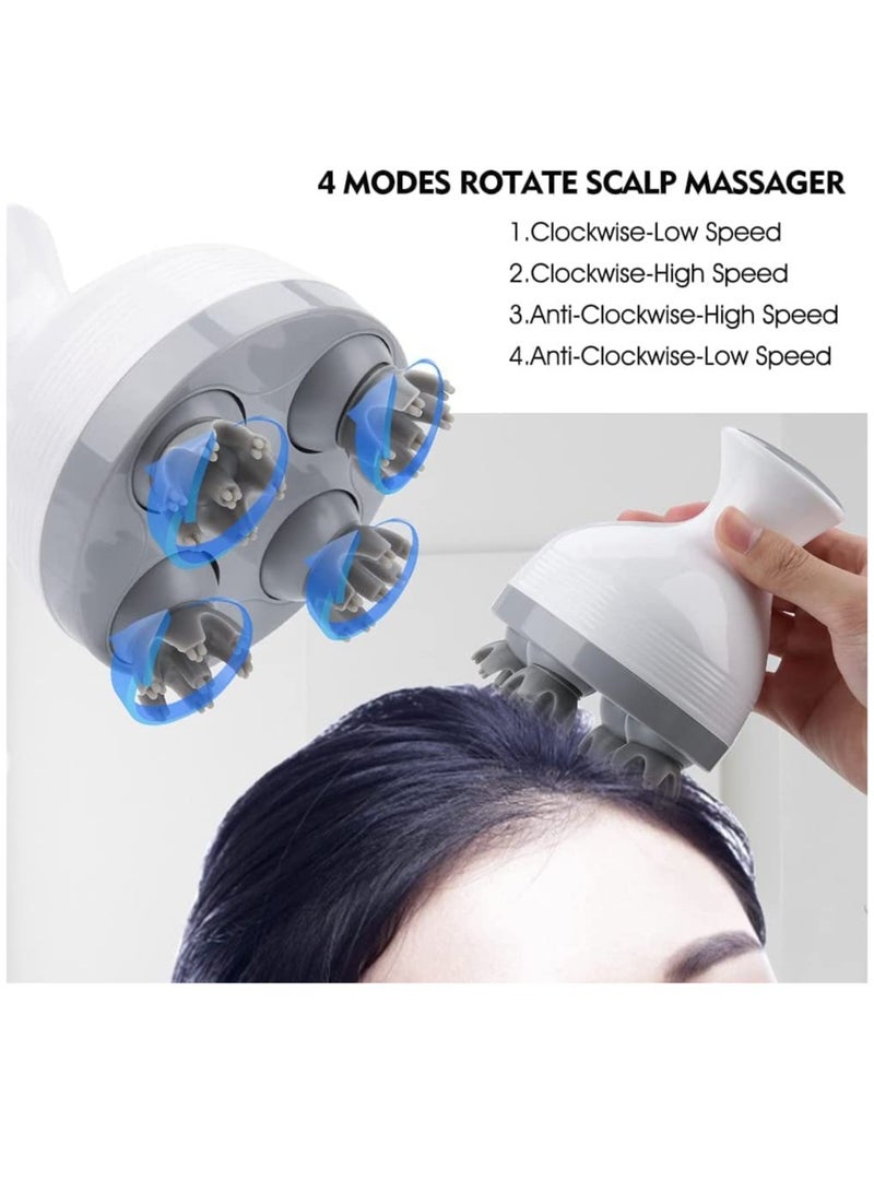 ELTRAZONE Head Massager, Electric Scalp Massager, for Stimulating Hair Growth Stress Release, Full Body Massage, Fathers Day Gift - Image 2