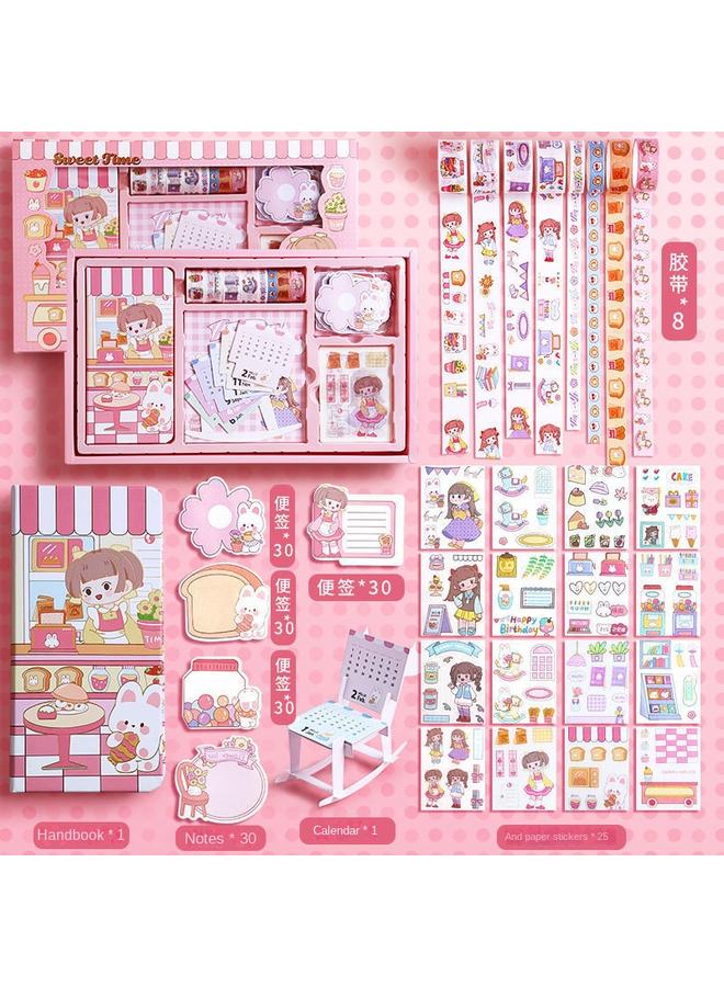 Bluejw Net Red Hand Ledger Box Cartoon Hand Ledger Complete Set Of Hand Ledger Children Primary School Birthday Suit - Image 1