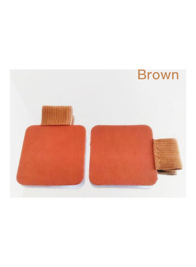 NIBEMINENT Self Adhesive Elastic Loop Leather Pen Holder Brown - Image 2