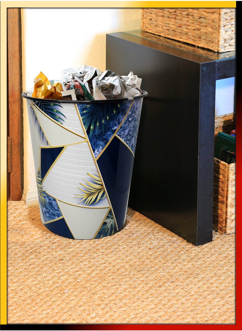 DBLEW Set Of 3 Pcs Polypropylene Trash Can Durable Round Waste Bin Garbage Recycling Container Dust Bin For Home Office Kitchen Bathroom Study Room Living Room 13 Liter  - Image 4