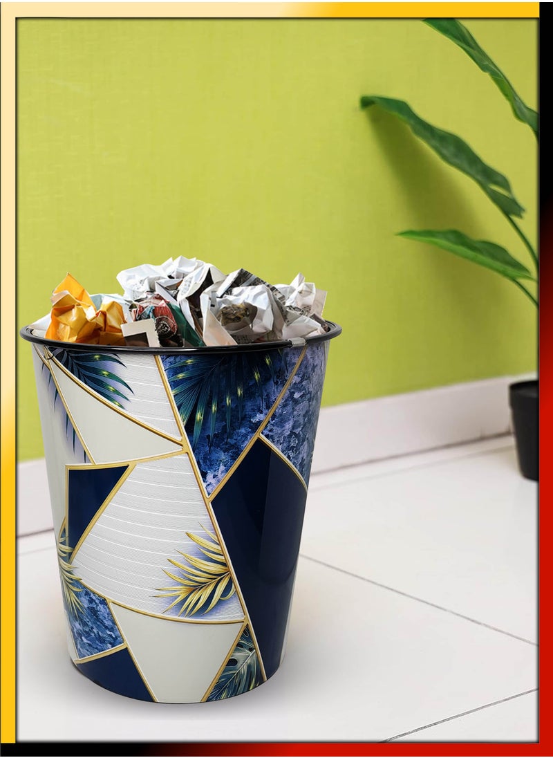 DBLEW Set Of 3 Pcs Polypropylene Trash Can Durable Round Waste Bin Garbage Recycling Container Dust Bin For Home Office Kitchen Bathroom Study Room Living Room 13 Liter  - Image 3