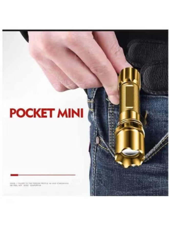 Q5 Mini LED Flashlight Rechargeable Zoom Torch with Built in Battery, Waterproof Portable Flashlight for Camping, Hiking and Emergency Use - Image 2