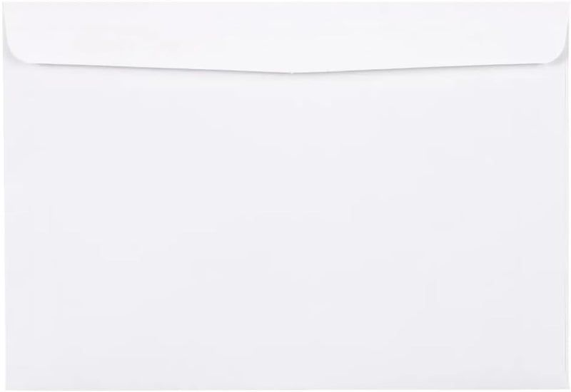 JAM Paper 6 1/2 x 9 1/2 Booklet Commercial Envelopes - White - 100/Pack - Image 1