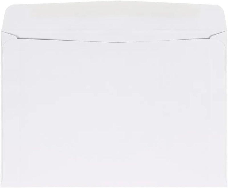 JAM Paper 6 1/2 x 9 1/2 Booklet Commercial Envelopes - White - 100/Pack - Image 2