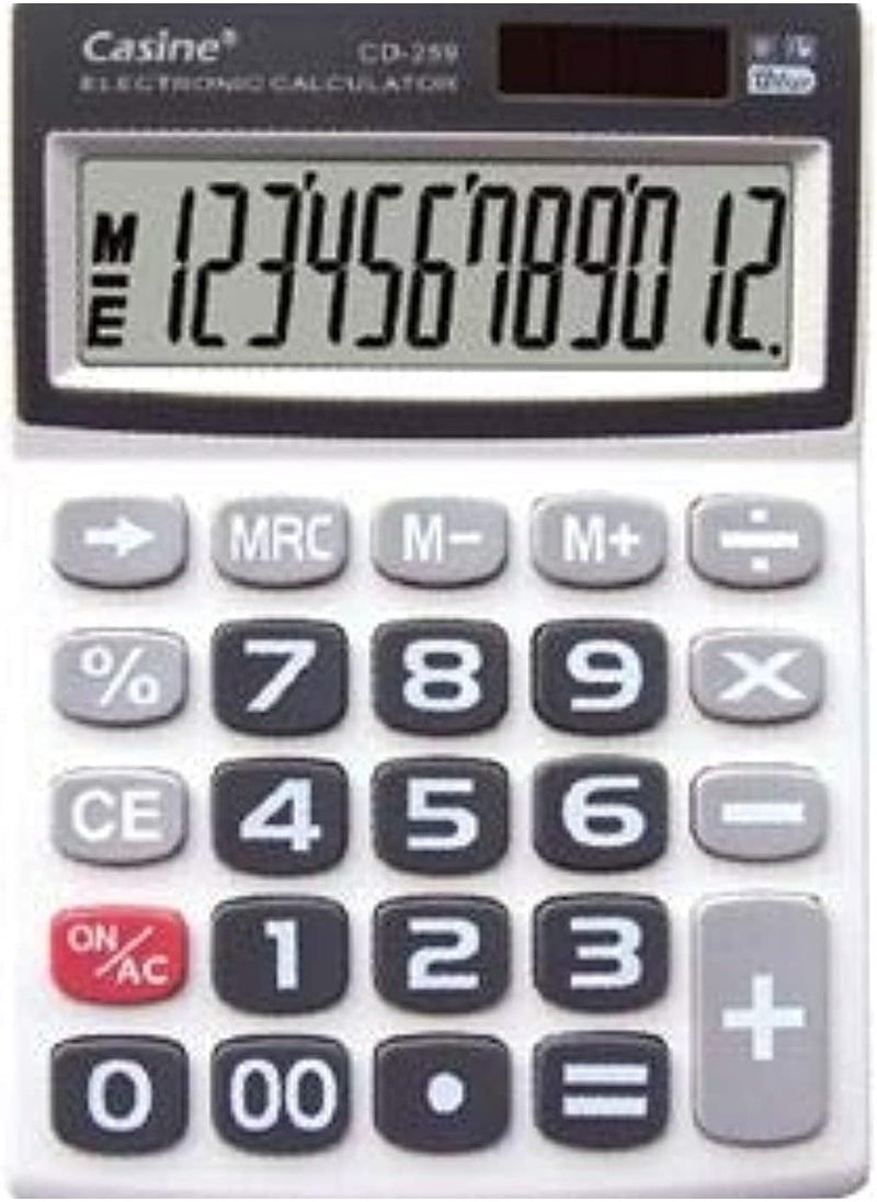 Casine - Casine CD-259 12 Digit Desktop Calculator - Image 1