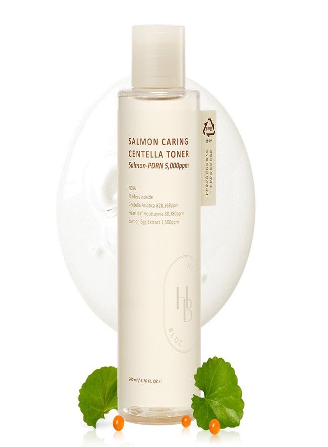HEVEBLUE Salmon Caring Centella Toner - Salmon PDRN, pH 5.5, Salmon Egg Extract, Centella, Madecassoside, Restore and Rejuvenate, Refine Skin Texture, Low Irritation, Korean Skincare, K-Beauty - Image 1