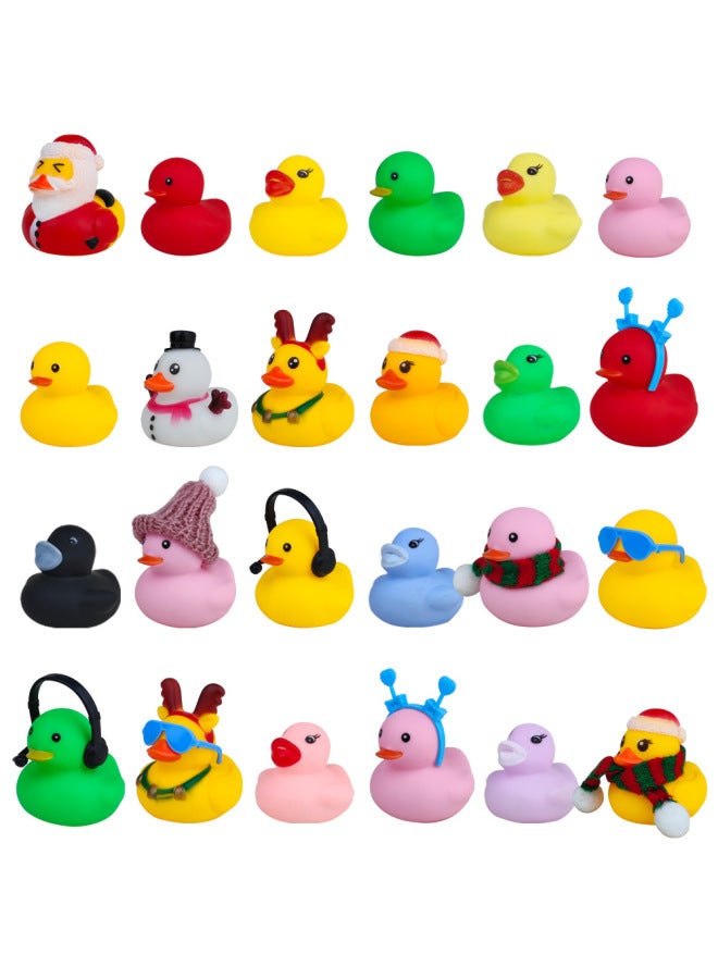 Loquat Vinyl Duck Blind Box Countdown Calendar Hand Tear Yellow Duck Blind Box Toy Suit-Color:Rubber Duck Advent Calendar-Junior - Image 3