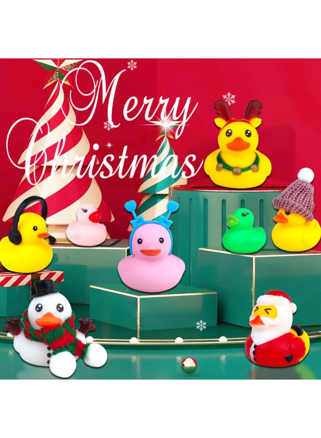 Loquat Vinyl Duck Blind Box Countdown Calendar Hand Tear Yellow Duck Blind Box Toy Suit-Color:Rubber Duck Advent Calendar-Junior - Image 2