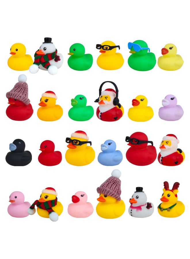 Loquat Vinyl Duck Blind Box Countdown Calendar Hand Tear Yellow Duck Blind Box Toy Suit-Color:Rubber Duck Advent Calendar-Junior - Image 4