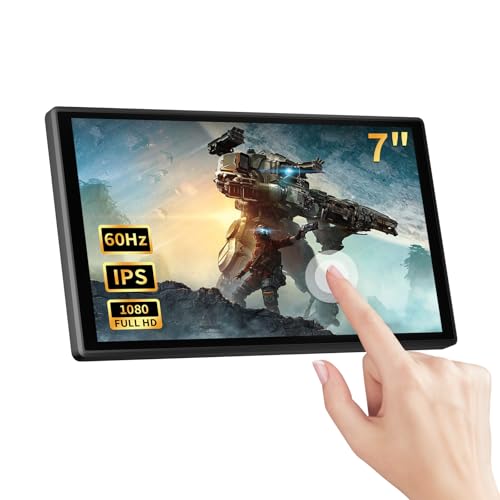 PeakDo 7 inch Portable Touchscreen, Mini 1080P 60Hz USB C HDMI Monitor, Ultra Thin Lightweight IPS LCD Display Second Screen for Gaming, Working, PS5, Xbox, Switch, Laptop, PC - Image 1