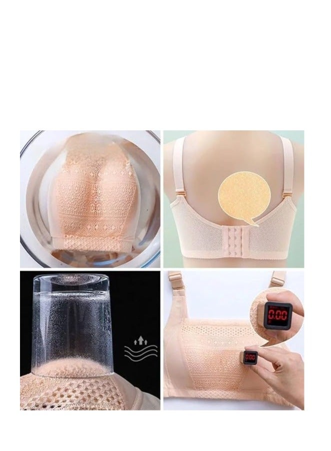 Imported wire-free bra made of luxurious lace. Wide sides for support and lifting - helps highlight the shape and size for a fuller, more attractive appearance.  - Image 2