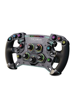 Moza Moza GS V2 Formula-Style Racing Steering Wheel – 300mm GT Wheel with Forged Carbon Fiber, Magnetic Shifters, Dual Clutch System, RGB Shift Indicator & Backlit Buttons – For Moza R9/R16/R21 Bases  - Image 2