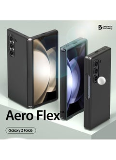 araree araree Aero Flex Samsung Galaxy Z Fold 6 Case with Hinge Protection, Protective Slim Cover Protective Body (PC) with Hinge Protector (TPU), Compatible with Samsung Galaxy Z Fold 6 5G - Black  - Image 2