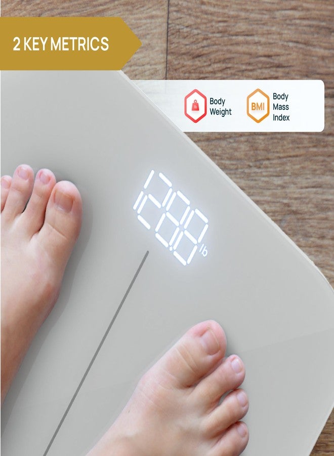 إنيفي فيت ميزان الحمام الذكي الممتاز من INEVIFIT، ميزان رقمي عالي الدقة يعمل بتقنية البلوتوث لقياس وزن الجسم، يقيس الوزن ومؤشر كتلة الجسم بدقة لعدد غير محدود من المستخدمين. - Image 2
