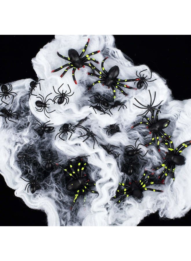 Whaline 148 Pieces Plastic Realistic Bugs April Fool's Day Fake Snake Cockroaches Spiders Worms Scorpions and Gecko for Halloween Party Favors and Decoration - Image 4