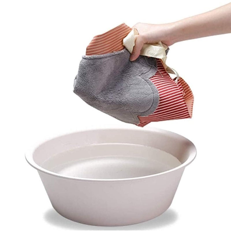 Krivety Kitchen Cooking Apron with Pocket and 2 Towels Stitched Waterproof Adjustable Durable Stripe Kitchen Women Men Apron with Pockets Towels Adjustable Bib Apron Pack of 2 Mix - Image 2