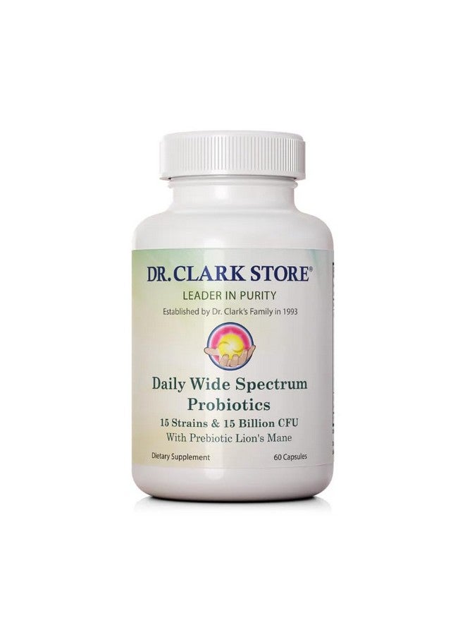 Dr Clark Store Daily Probiotics 15 Billion CFU, 60 Capsules - Image 1