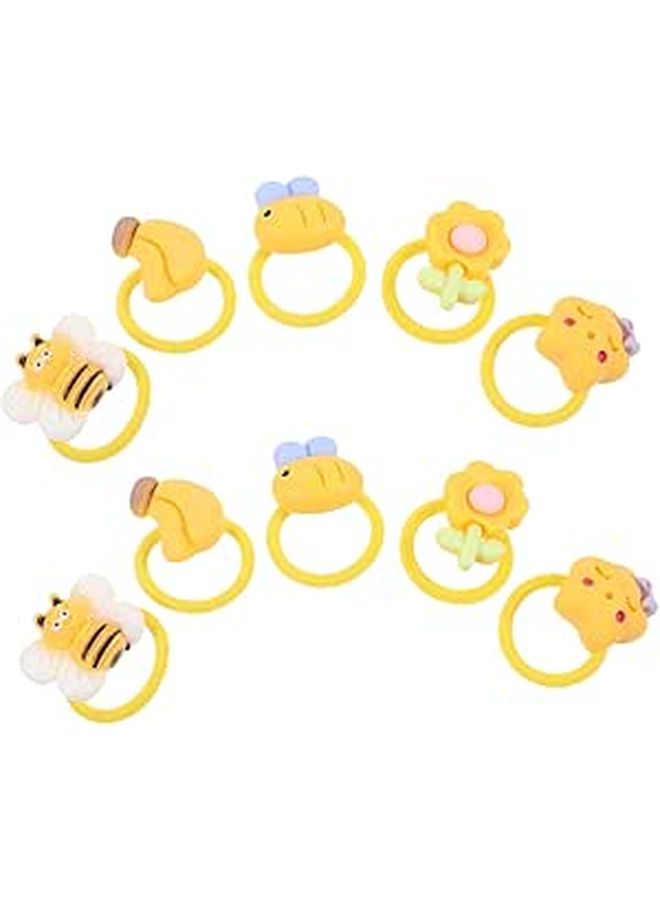 10 Pcs Dog Grooming Hair Ties Pet Hairband Ornaments For Puppy Small Dog Elastics - Image 1