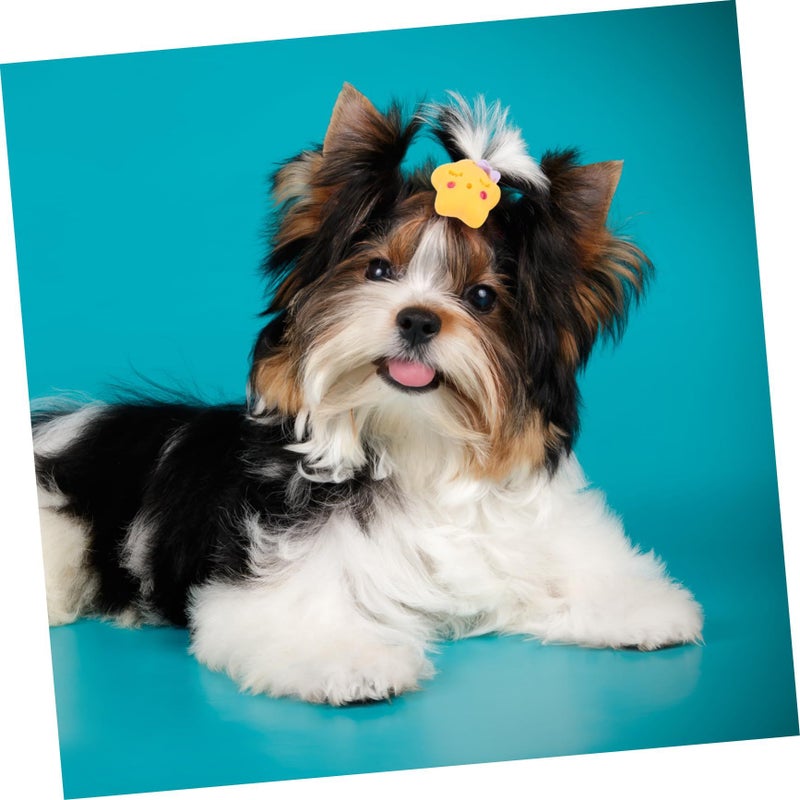 10 Pcs Dog Grooming Hair Ties Pet Hairband Ornaments For Puppy Small Dog Elastics - Image 4