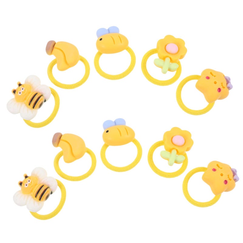 10 Pcs Dog Grooming Hair Ties Pet Hairband Ornaments For Puppy Small Dog Elastics - Image 2