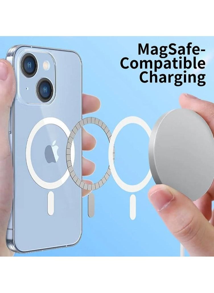 Rock Pow Magnetic Designed for iPhone 14 Plus Case 6.7 Inch, Strong Magnets Non-Yellowing Grade Protection Compatible with Mag Safe Protective Slim Cover Clear  - Image 3