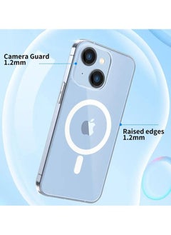 Rock Pow Magnetic Designed for iPhone 14 Plus Case 6.7 Inch, Strong Magnets Non-Yellowing Grade Protection Compatible with Mag Safe Protective Slim Cover Clear  - Image 4