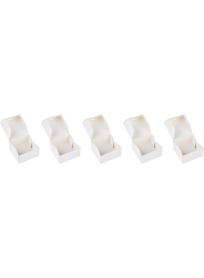 Hotpack Paper Cake Storage Boxes 15cm x 15cm, 5 Pieces - Image 1