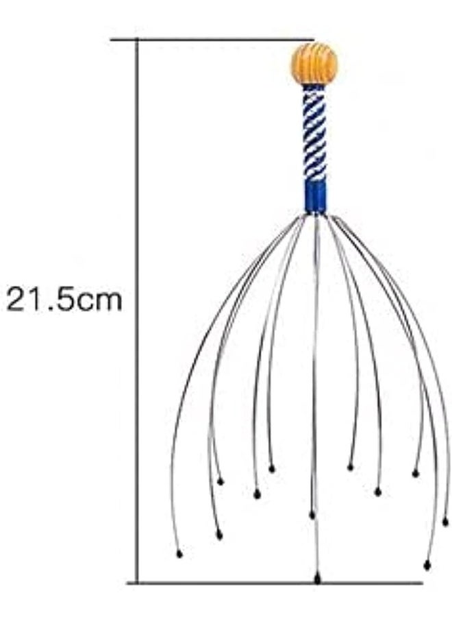 جهاز تدليك فروة الرأس المحمول، ١٢ إصبعًا، هرش الرأس، تخفيف التوتر، تخفيف توتر العضلات، تقنية العلاج بالتدليك الدوار، جهاز تدليك الرأس - Image 2