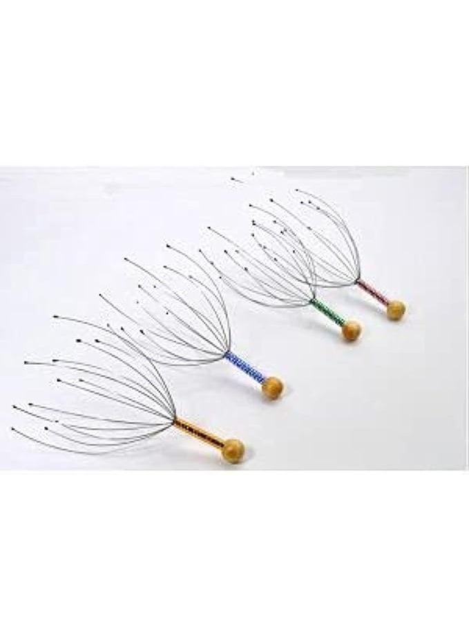 جهاز تدليك فروة الرأس المحمول، ١٢ إصبعًا، هرش الرأس، تخفيف التوتر، تخفيف توتر العضلات، تقنية العلاج بالتدليك الدوار، جهاز تدليك الرأس - Image 4