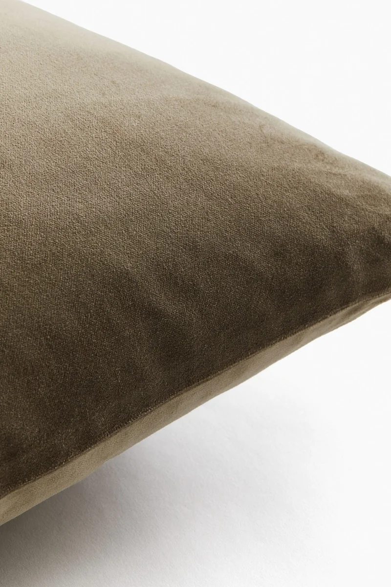 H&M Cotton velvet cushion cover