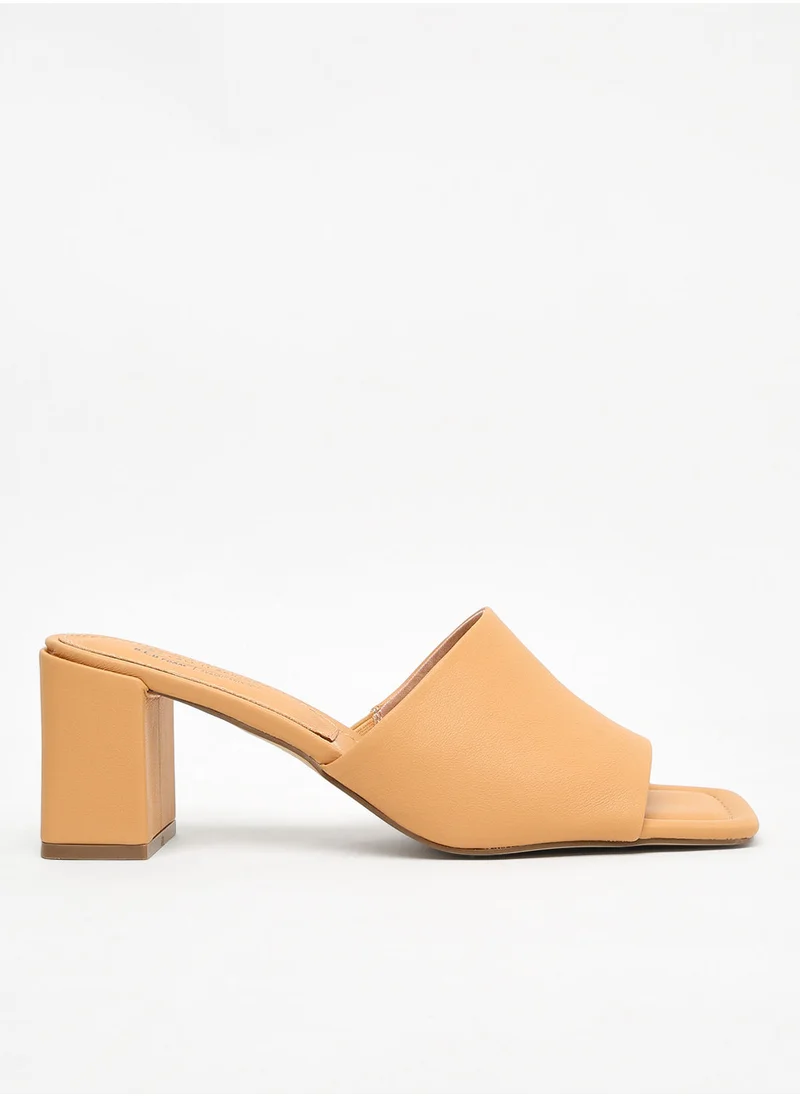 CALL IT SPRING Wide Strap Block Heel Sandals
