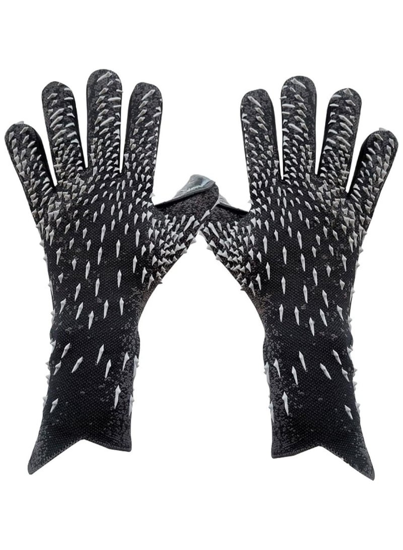 جوانتي حارس المرمى بقبضة قوية مع دعم للأصابع، جوانتي حارس مرمى كرة القدم حماية إضافية للأصابع أداء تبطين ممتاز عالي الجودة للأطفال والشباب والبالغين -مستلزمات رياضيه-العاب رياضيه - Image 5