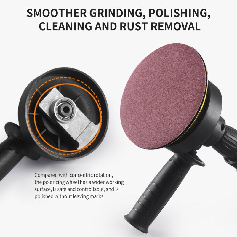 Car Polishing Head Black - Universal For Triangle Chuck Electric Drill, Smoother Polishing Grinding Cleaning Rust Removal, Wider Working Surface Polishing Machine Conversion Head For Car Detailing Ent - Image 4
